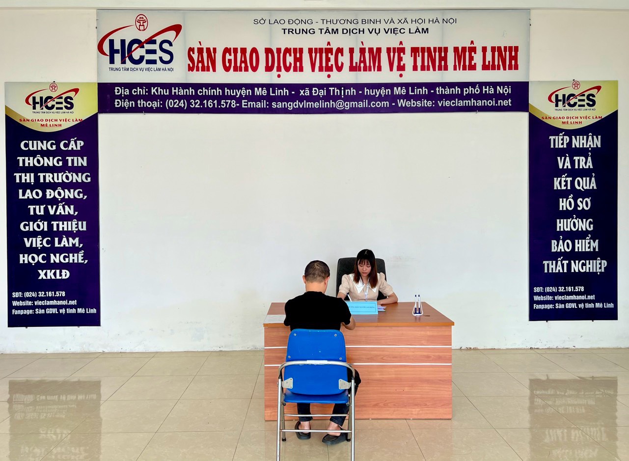 Sàn GDVL vệ tinh Mê Linh là địa chỉ tin cậy của lao động và doanh nghiệp. Ảnh: TTCC