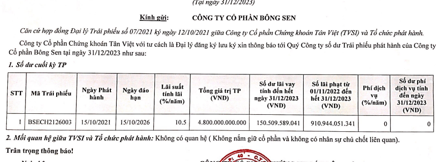 Bông Sen Corp: Ghi nhận chuỗi 3 năm lỗ liên tiếp, nợ phải trả gần 8.000 tỷ đồng- Ảnh 2.