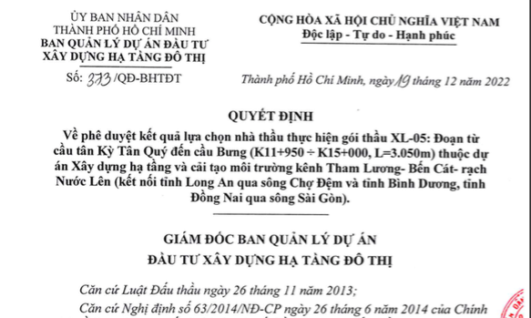 Hé lộ quá trình Liên danh Tập Đoàn Thuân An trúng thầu 