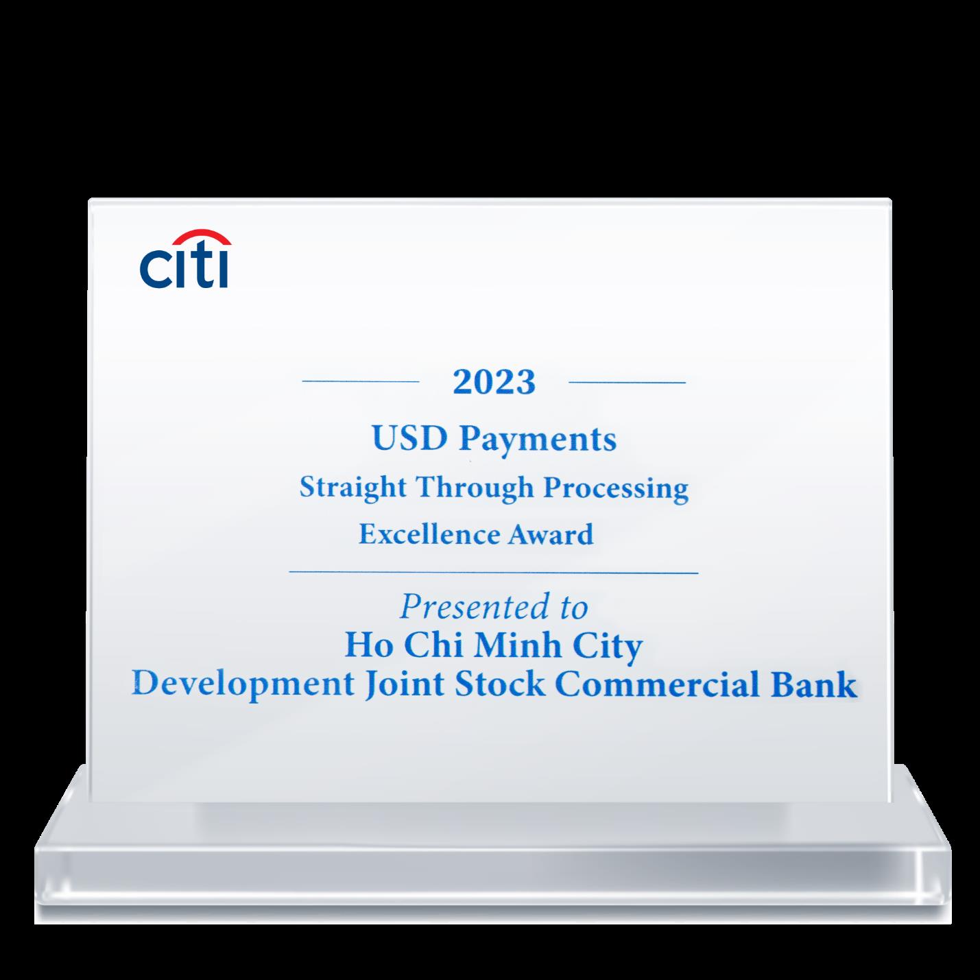HDBank nhận “Giải thưởng chất lượng thanh toán quốc tế xuất sắc năm 2023” từ Citibank- Ảnh 2.