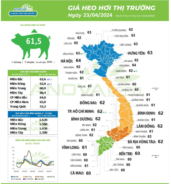 Giá lợn hơi tiếp tục diễn biến tốt, đã có địa phương lên mức 64.000 đồng/kg- Ảnh 1.