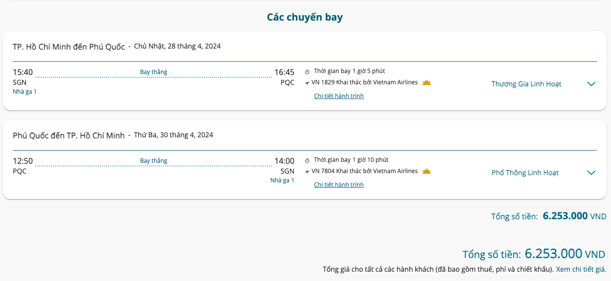Choáng với giá vé máy bay đi Phú Quốc, Đà Nẵng lễ 30/4, khách thà qua Thái Lan chơi 5 ngày còn rẻ hơn- Ảnh 1.