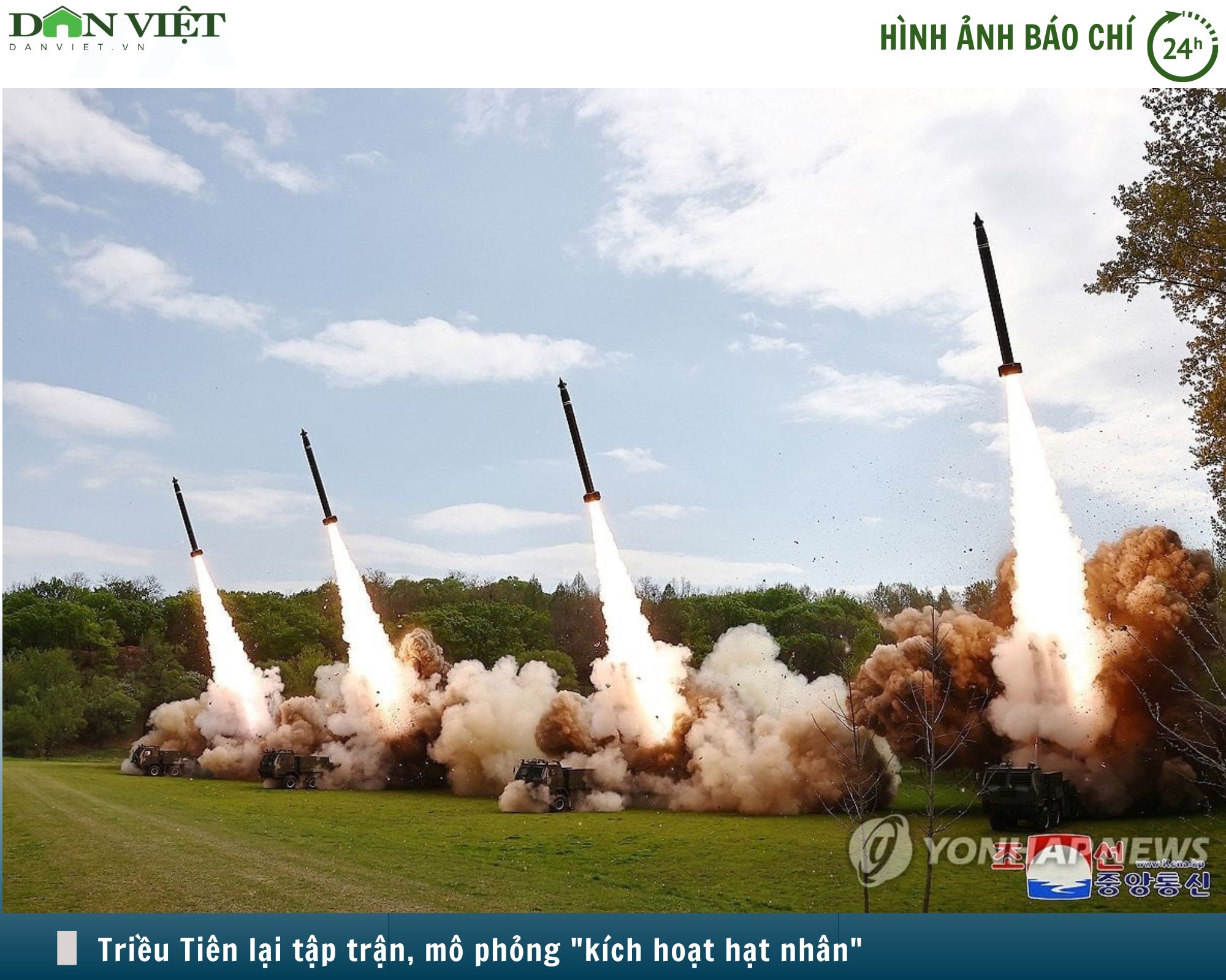 Hình ảnh báo chí 24h: Triều Tiên lại tập trận, mô phỏng "kích hoạt hạt nhân"- Ảnh 1.