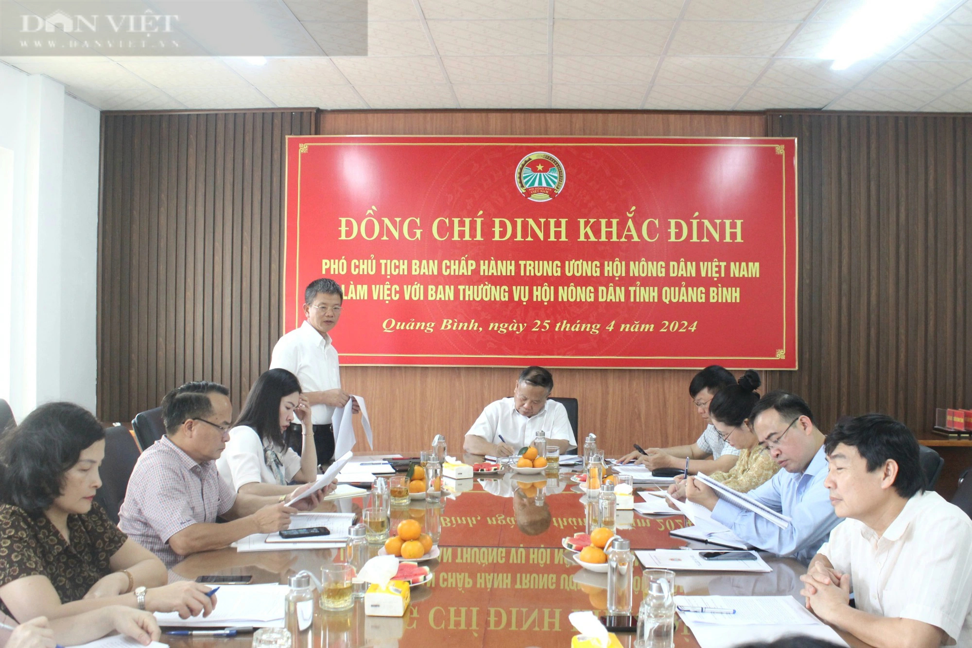 Phó Chủ tịch Hội NDVN Đinh Khắc Đính làm việc với Hội Nông dân Quảng Bình- Ảnh 2.