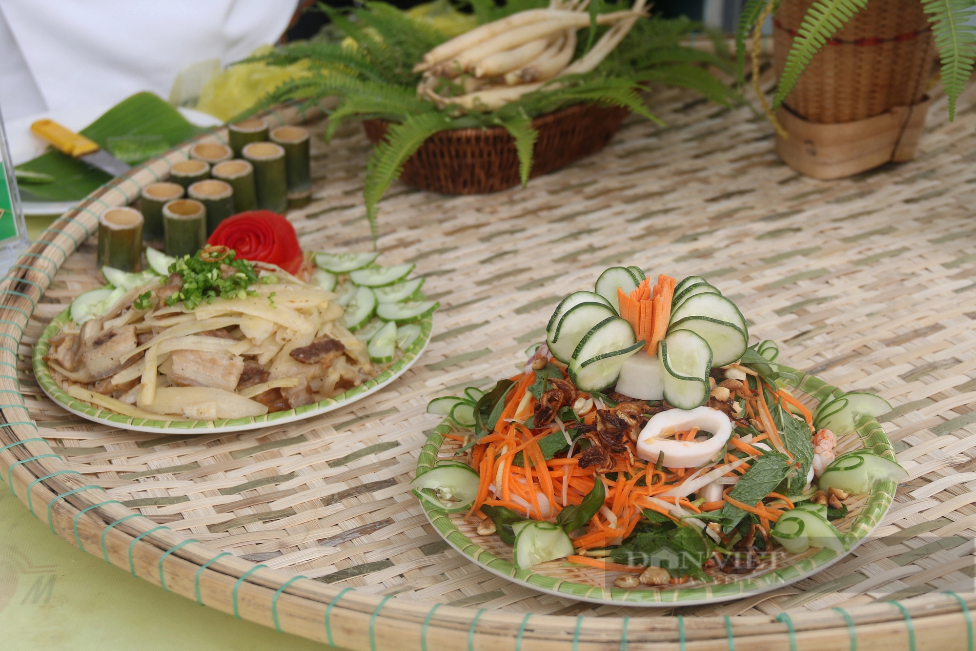 Các đầu bếp từ khắp nơi đến Kon Tum làm đủ các món ăn ngon từ sâm dây rồi mang ra thi thố- Ảnh 6.