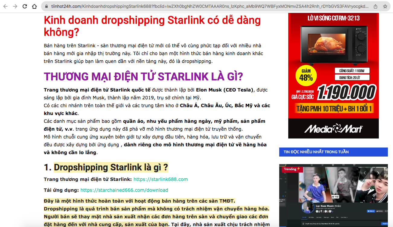 Cẩn trọng khi nhập thông tin cá nhân trên sàn thương mại điện tử Starlink- Ảnh 4.