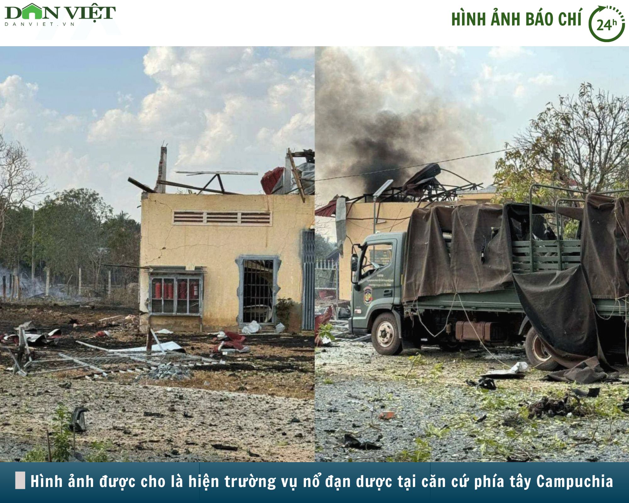 Hình ảnh báo chí 24h: 20 binh sĩ thiệt mạng trong vụ nổ căn cứ quân sự tại Campuchia- Ảnh 1.