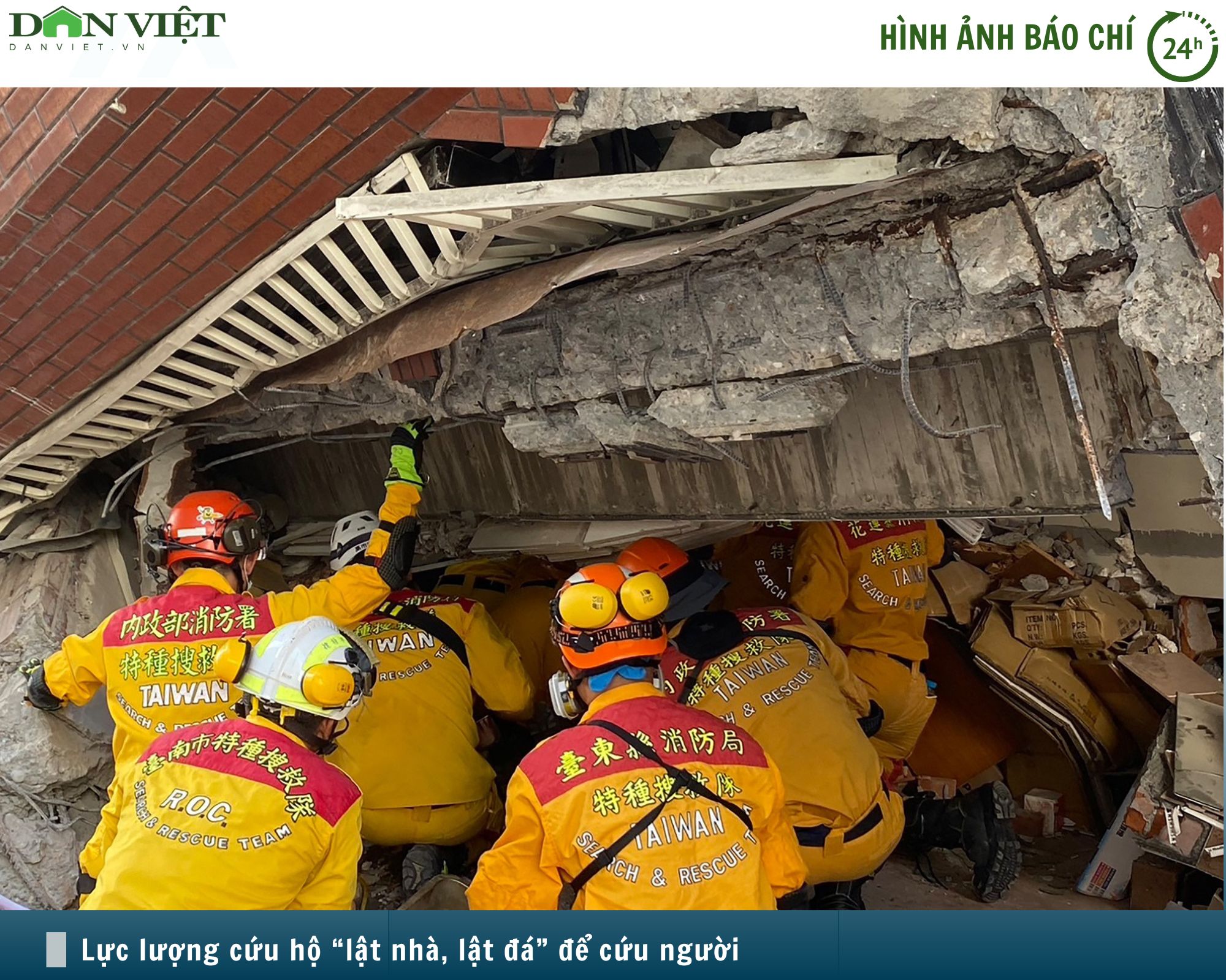 Hình ảnh báo chí 24h: Lực lượng cứu hộ "lật từng viên gạch" cứu người sau vụ động đất tại Đài Loan- Ảnh 1.