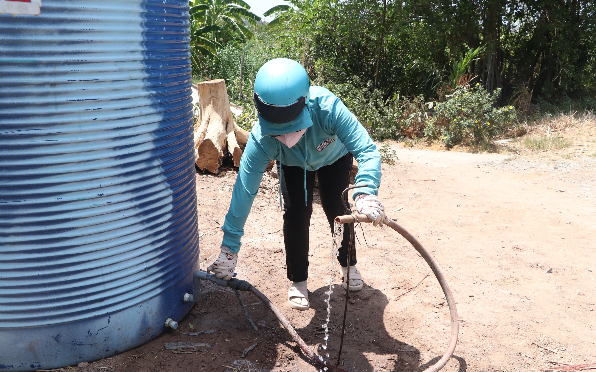 Cù lao ở Tiền Giang thuộc diện thiếu nước sinh hoạt khẩn cấp mùa khô hạn, thực tế ra sao?