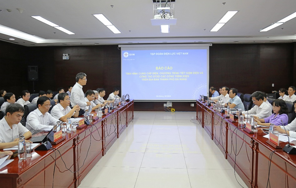 EVN làm việc với Đà Nẵng về tình hình cung cấp điện, thực hiện tiết kiệm điện và công tác phát triển điện lực- Ảnh 1.
