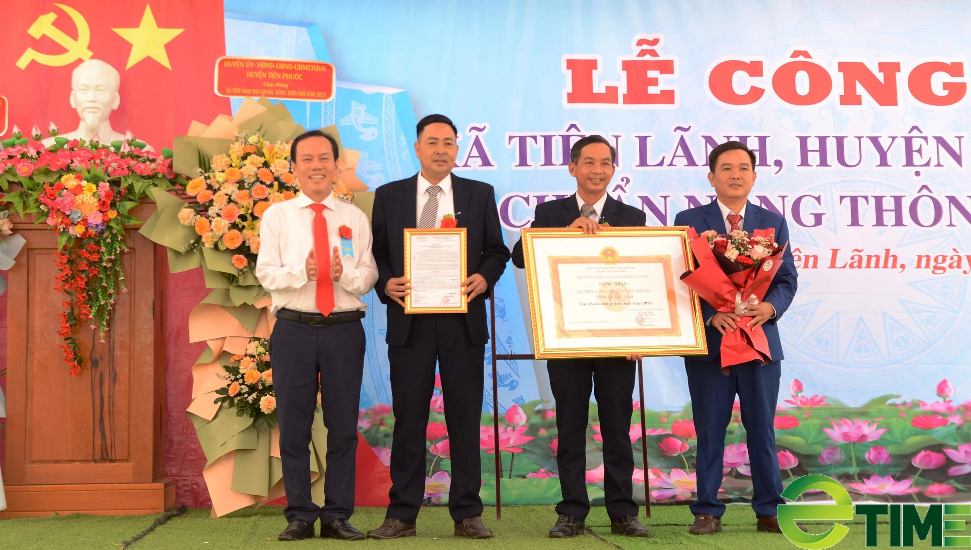 Sau 8 năm xây dựng nông thôn mới, xã Tiên Lãnh ở Quảng Nam công bố đạt chuẩn- Ảnh 1.