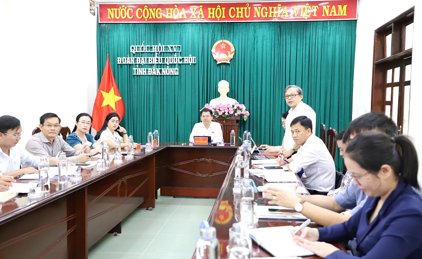 Đoàn Đại biểu Quốc hội tỉnh Đắk Nông làm việc với PC Đắk Nông- Ảnh 2.