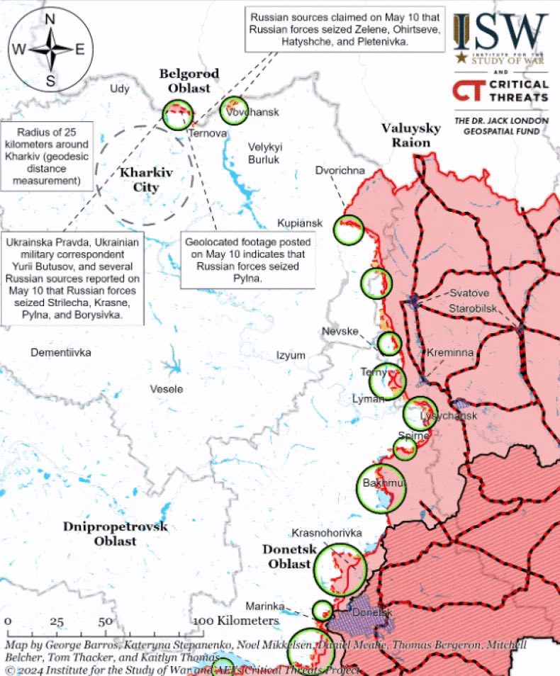Bản đồ chiến tranh Kharkov tiết lộ những bước tiến đáng kể của Nga khiến Ukraine hoang mang
- Ảnh 1.