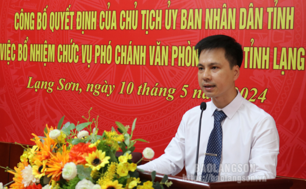 Lạng Sơn có tân Phó Chánh văn phòng Tỉnh ủy và UBND tỉnh- Ảnh 2.