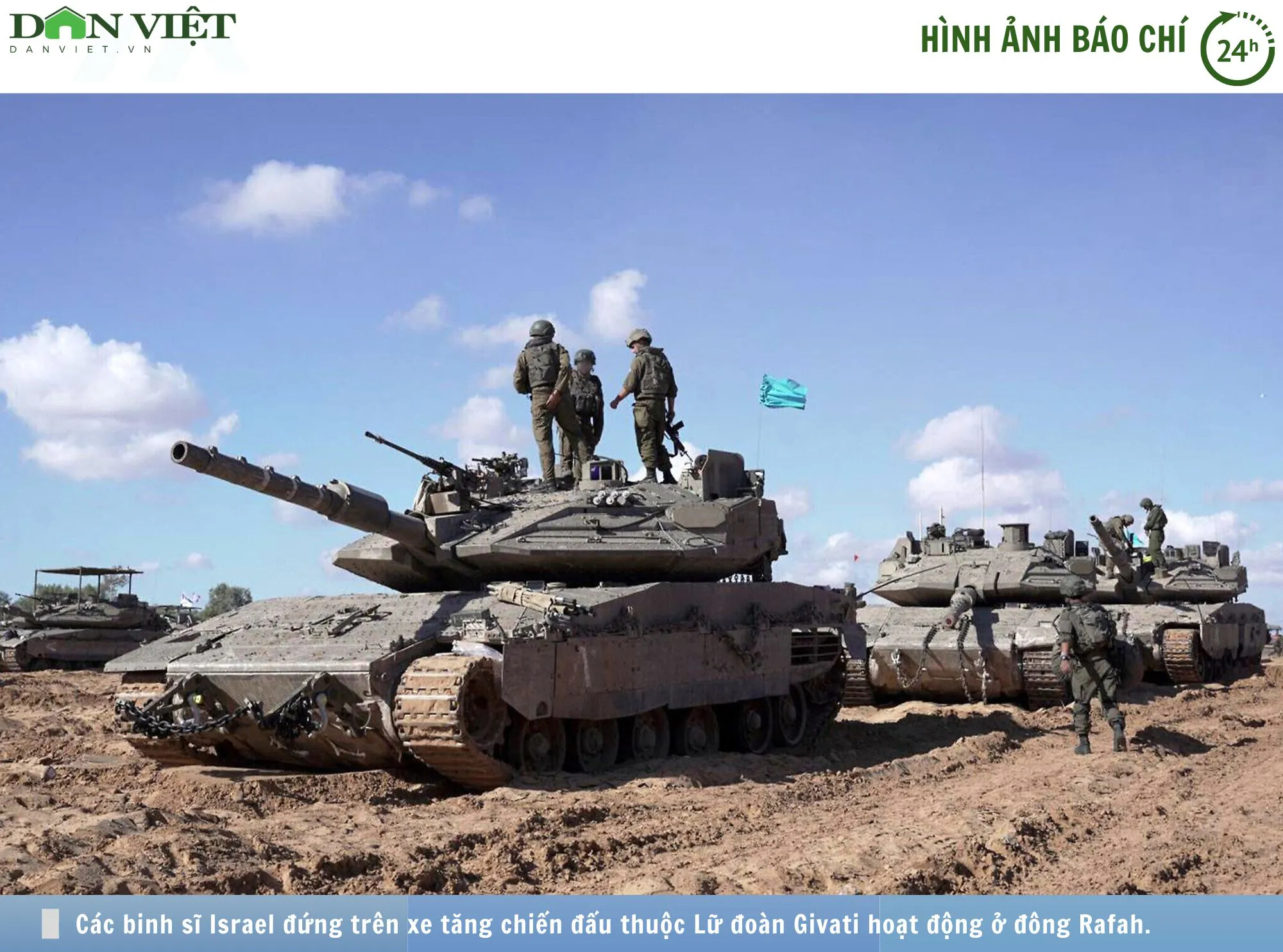 Hình ảnh báo chí 24h: Xe tăng của Israel tiến ngày càng sâu vào trung tâm Rafah- Ảnh 1.