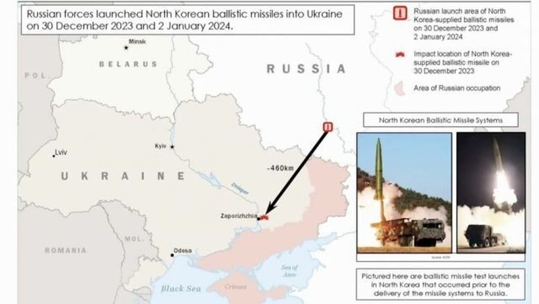 Ukraine thông tin về tên lửa đạn đạo có 