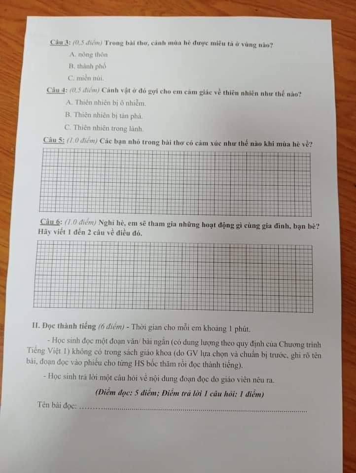 Đề thi cuối năm lớp 1 ở một tỉnh gây tranh cãi: "Cứ ngỡ như đề lớp 9 ngày xưa"- Ảnh 4.