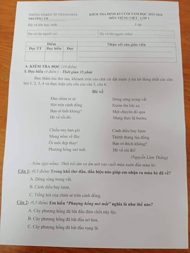 Đề thi cuối năm lớp 1 ở một tỉnh gây tranh cãi: "Cứ ngỡ như đề lớp 9 ngày xưa"- Ảnh 3.