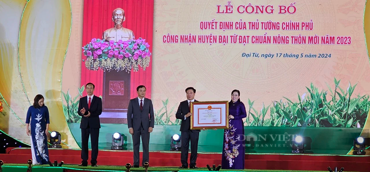 Công bố quyết định công nhận huyện Đại Từ của Thái Nguyên đạt chuẩn Nông thôn mới năm 2023- Ảnh 4.