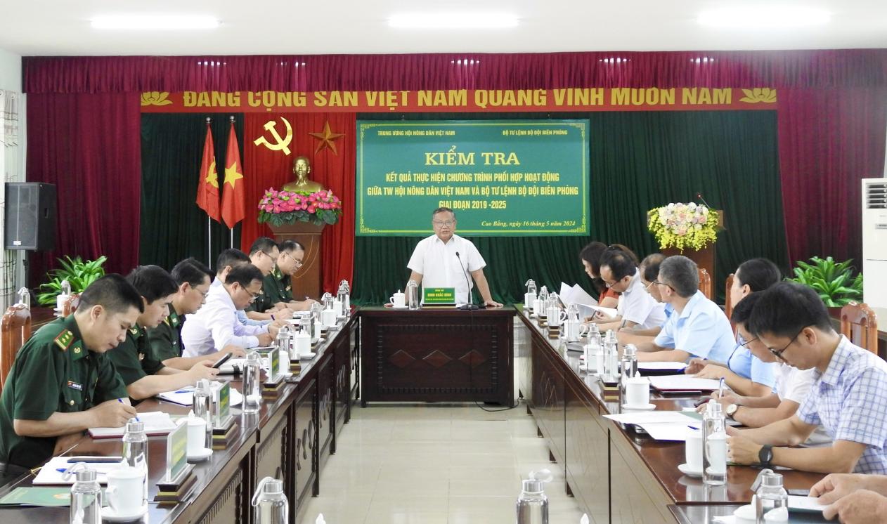 Kiểm tra chương trình phối hợp giữa Trung ương Hội Nông dân Việt Nam và Bộ Tư lệnh BĐBP tại tỉnh Cao Bằng- Ảnh 1.