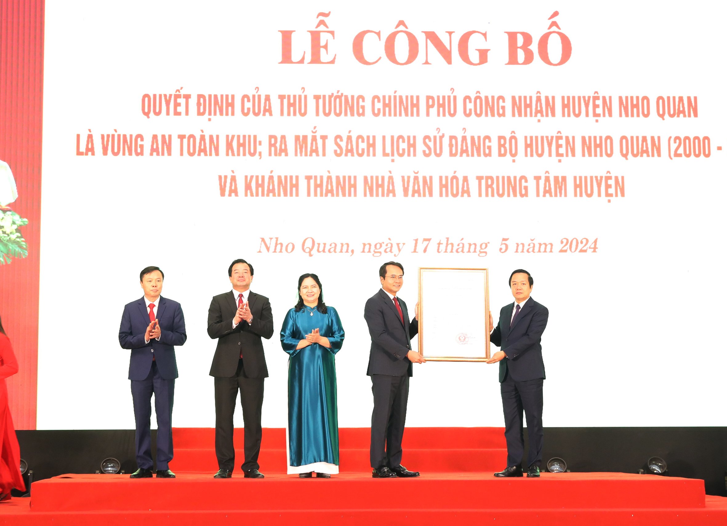 Một huyện ở Ninh Bình được Thủ tướng Chính phủ công nhận vùng An toàn khu- Ảnh 1.