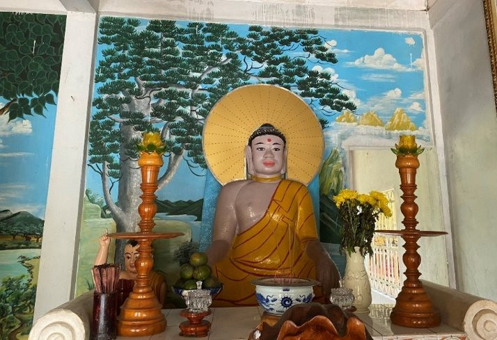 Tượng Phật cổ Champa tại một ngôi chùa cổ ở Quảng Nam, dân vô tình phát hiện khi đào một gò đất- Ảnh 3.