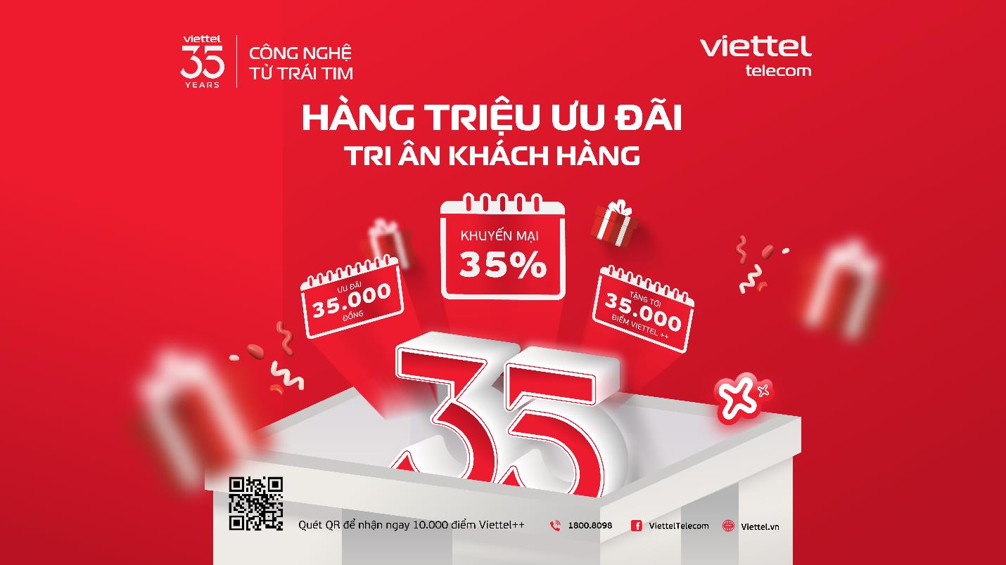 Viettel tung loạt ưu đãi viễn thông nhân dịp kỷ niệm 35 năm thành lập- Ảnh 2.