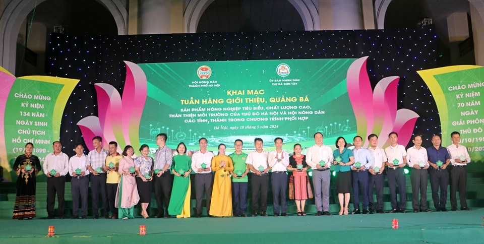 Chủ tịch Hội Nông dân Việt Nam Lương Quốc Đoàn dự lễ khai mạc Tuần hàng quảng bá, giới thiệu nông sản chất lượng cao- Ảnh 5.