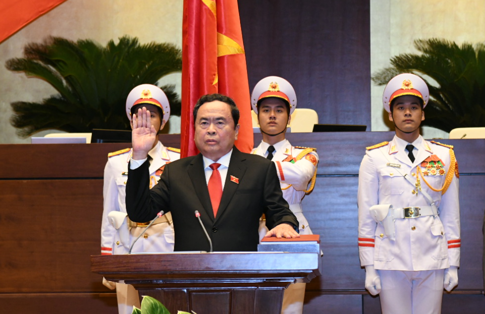 Chủ tịch Quốc hội Trần Thanh Mẫn phát biểu nhậm chức, khẳng định “tự soi, tự sửa, tự phê bình và phê bình”- Ảnh 1.
