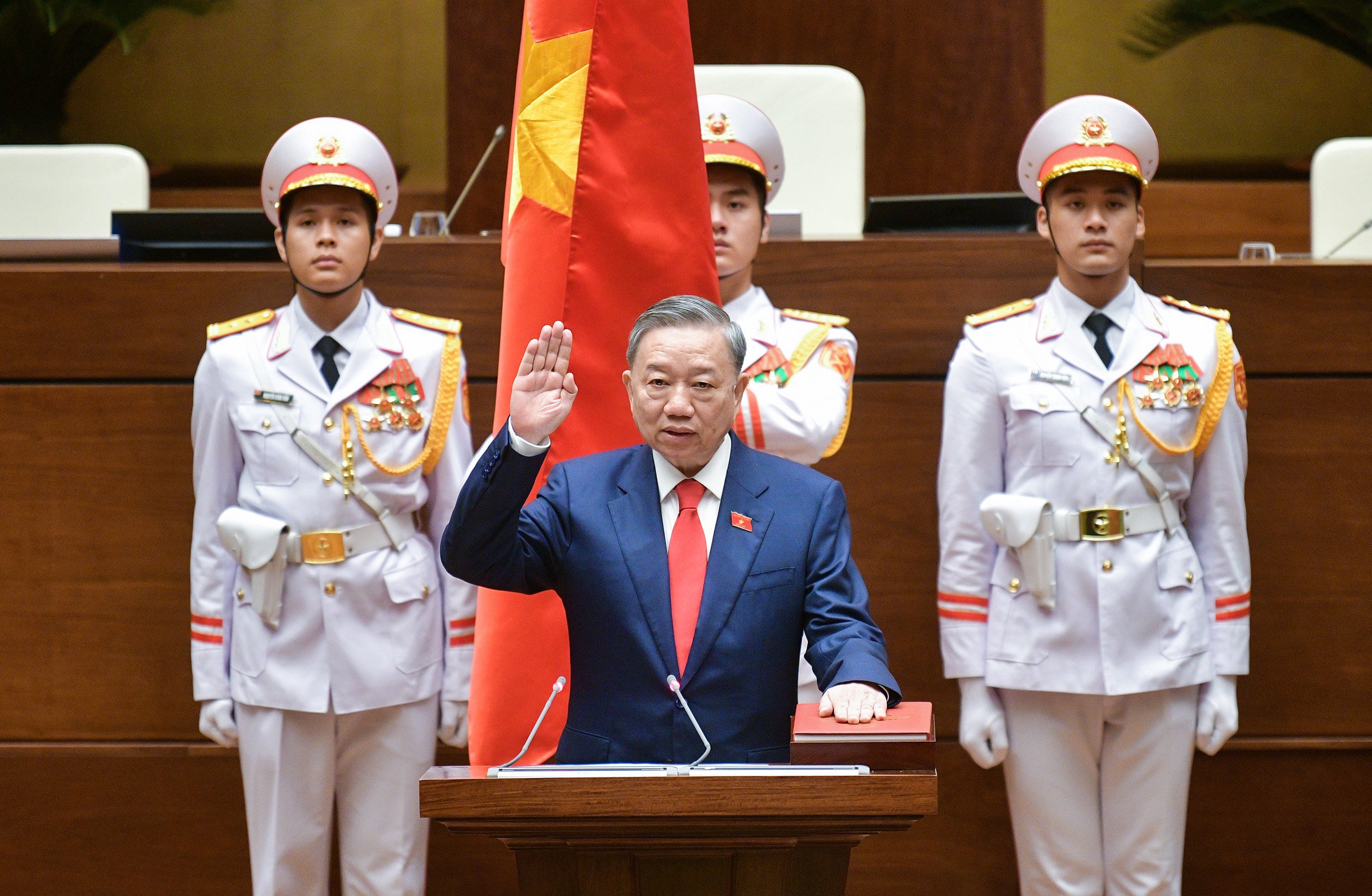 Chủ tịch nước Tô Lâm cam kết kiên quyết, kiên trì đấu tranh phòng, chống tham nhũng, tiêu cực- Ảnh 1.