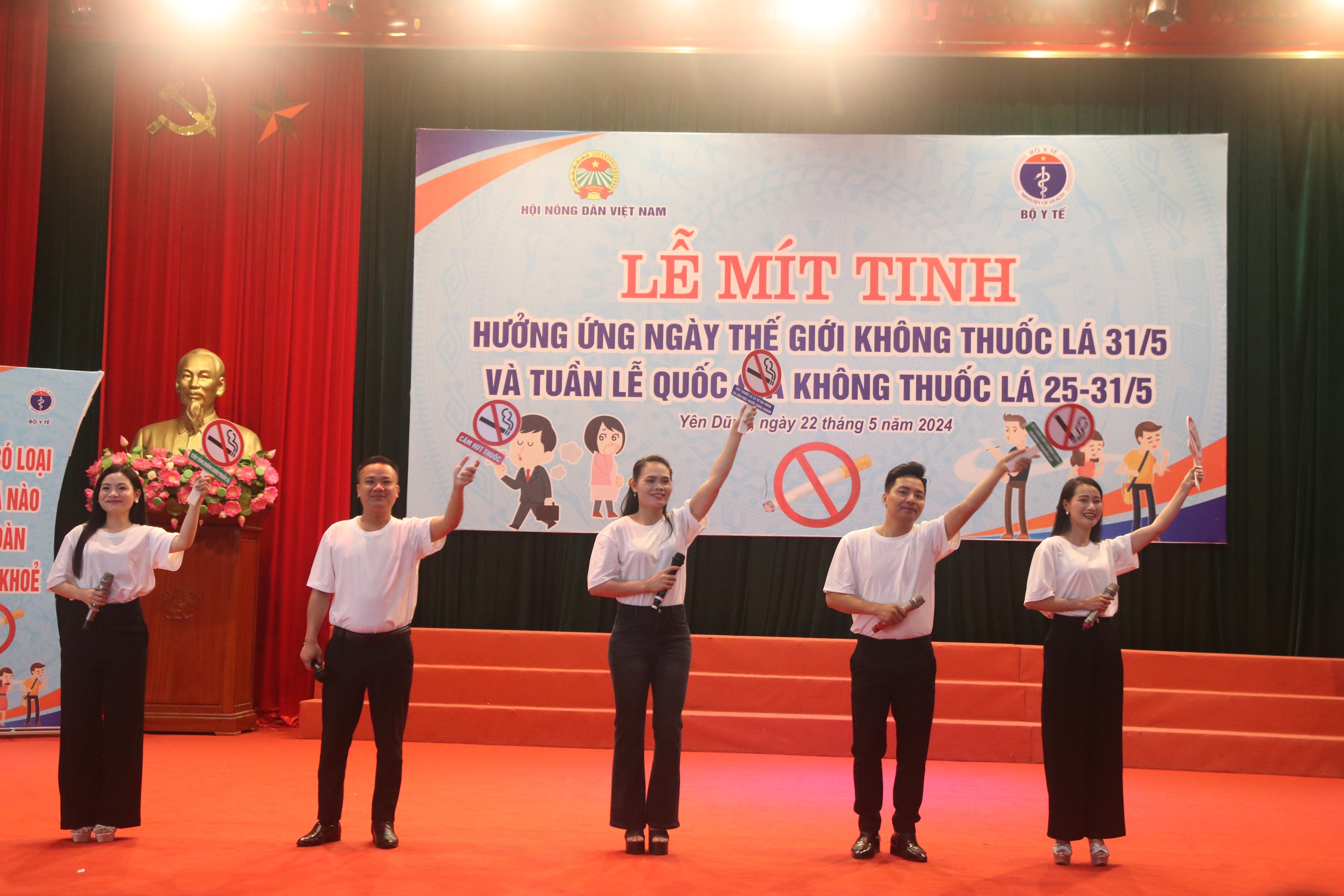 Hội NDVN và Bộ Y tế tổ chức Lễ mít tinh hưởng ứng Ngày Thế giới không thuốc lá tại Bắc Giang- Ảnh 6.
