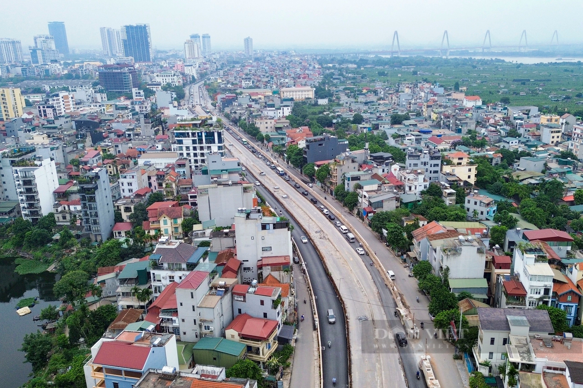 Tuyến đường trọng điểm kết nối sân bay Nội Bài với trung tâm Hà Nội trước ngày về đích- Ảnh 1.