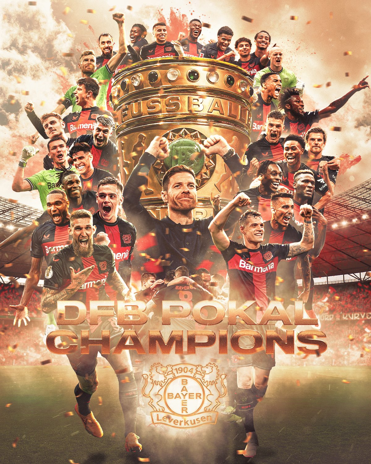 "Cú đúp" quốc nội của Bayer Leverkusen: Tài ba như Xabi Alonso- Ảnh 1.