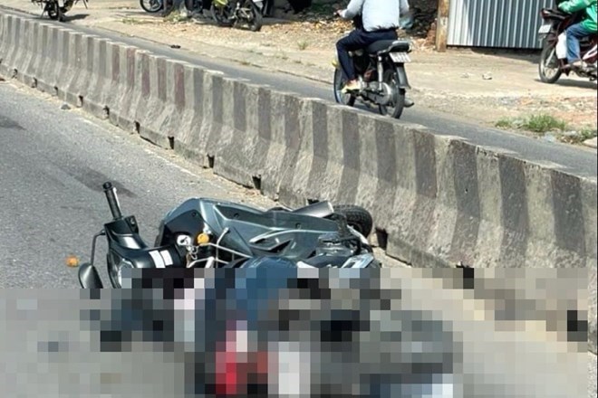 Một trung tá cảnh sát giao thông ở Khánh Hòa bị xe máy tông tử vong- Ảnh 1.