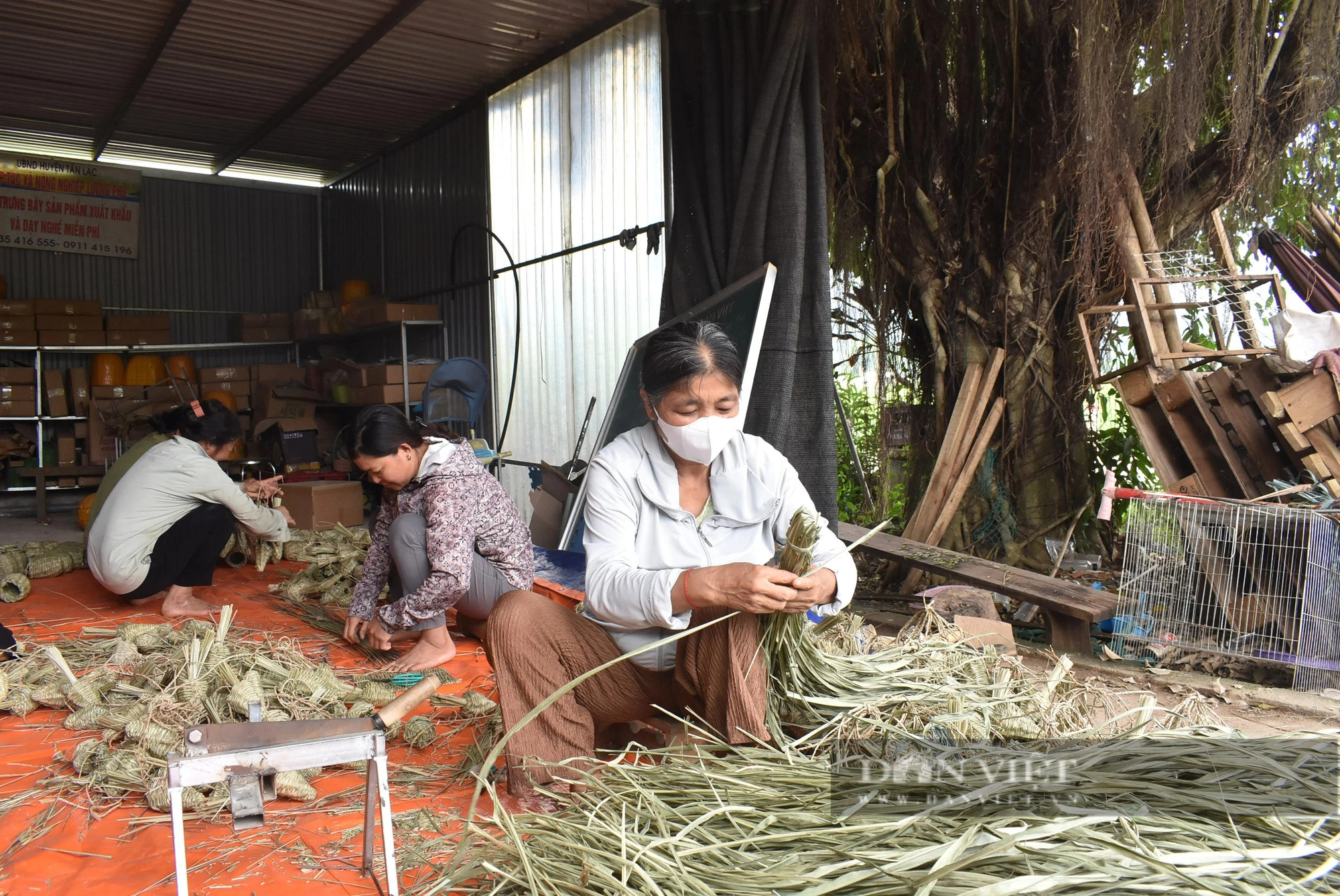 Xã này ở Hòa Bình, dân cắt cỏ dại về đan kiểu gì mà đổi được ngoại tệ mạnh, 600 người có thu nhập tốt?- Ảnh 1.