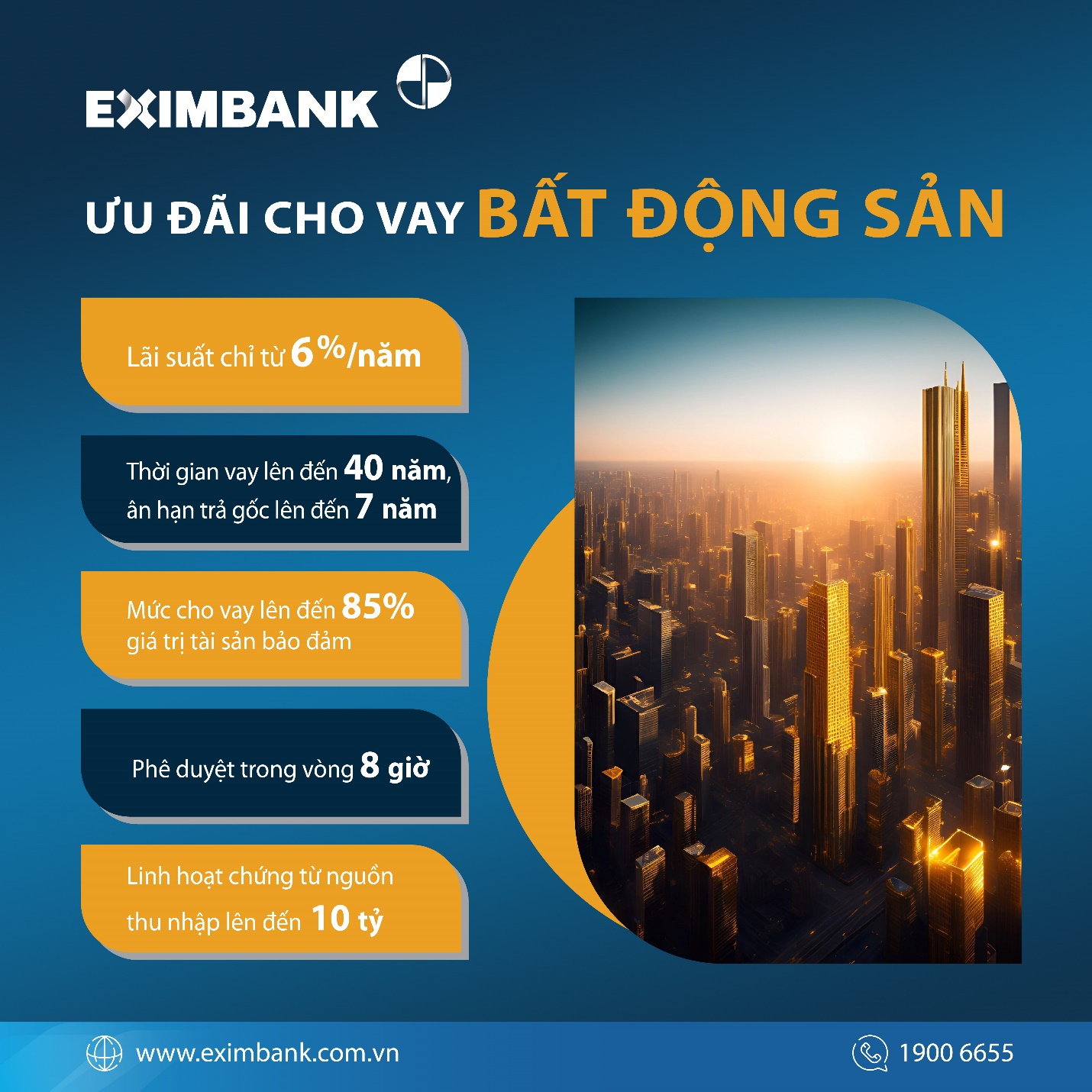 Eximbank “mạnh tay” hỗ trợ gói vay bất động sản hấp dẫn- Ảnh 1.