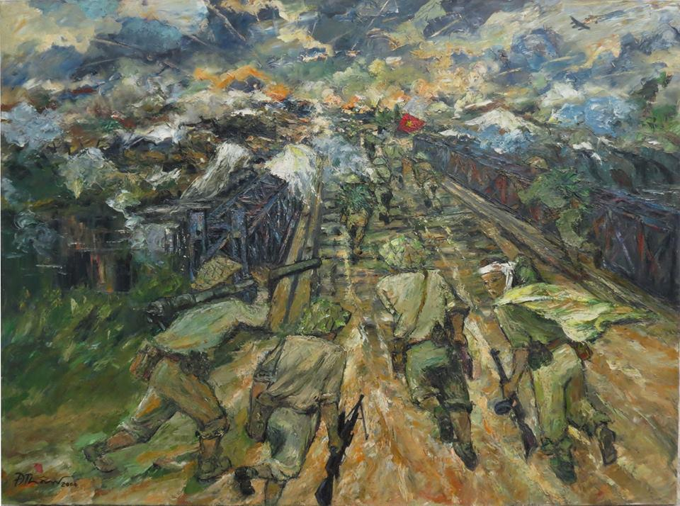Khai mạc triển lãm “Mỹ thuật kỷ niệm 70 năm ngày Chiến thắng Điện Biên Phủ”- Ảnh 8.