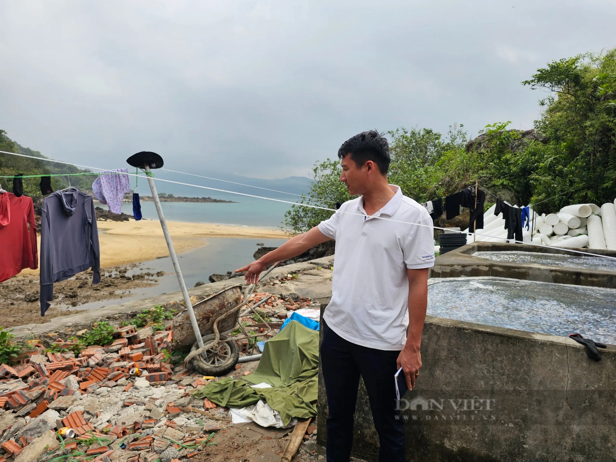 Nhóm người lạ ra xã đảo phá xưởng sứa của người dân ở Quảng Ninh- Ảnh 2.