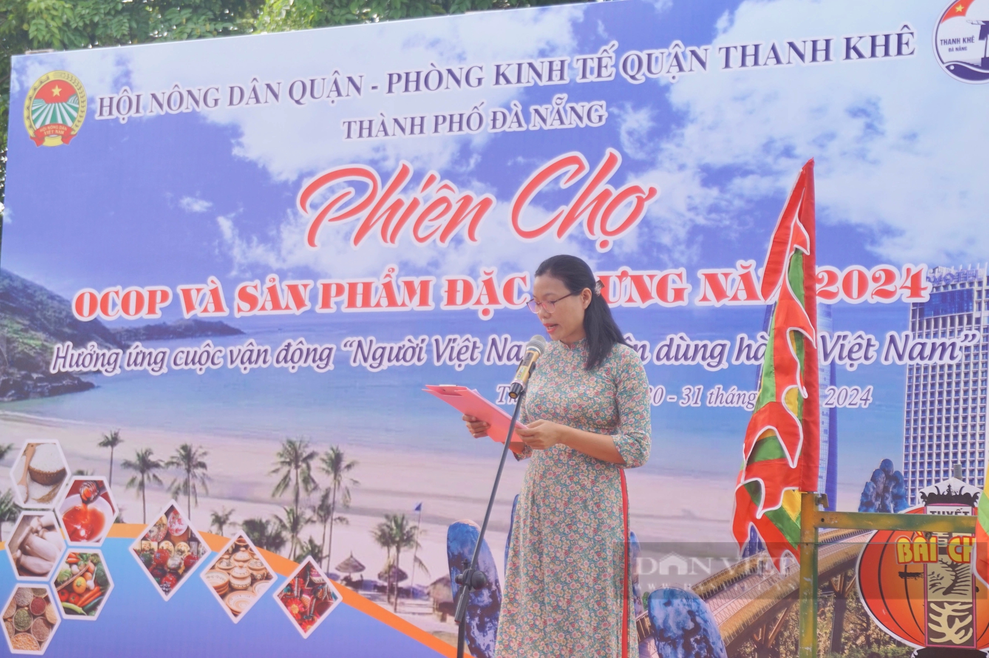 Hội Nông dân quận Thanh Khê, Đà Nẵng kết nối cung cầu, phát triển sản phẩm OCOP qua phiên chợ nông sản- Ảnh 1.