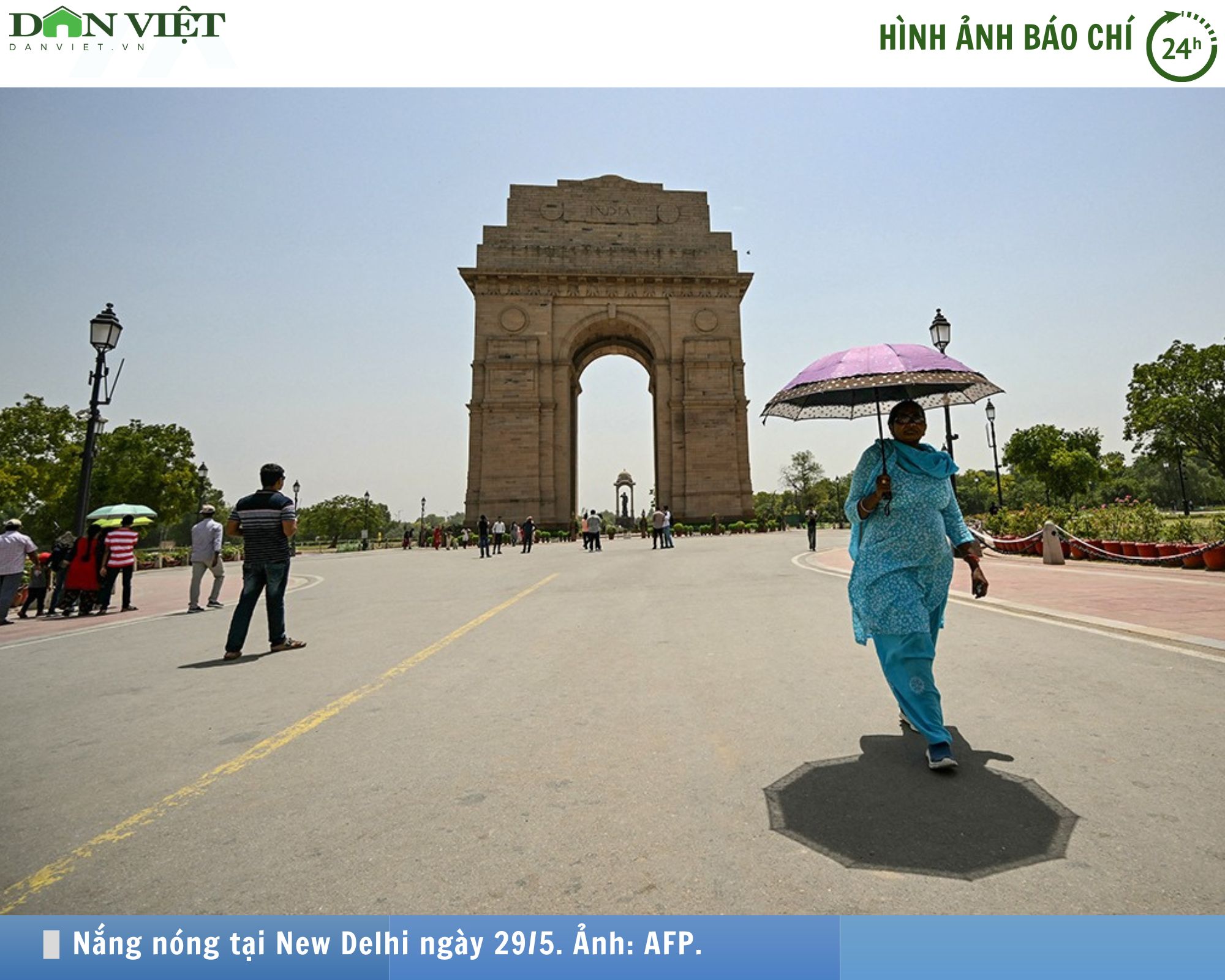 Hình ảnh báo chí 24h: Thủ đô của Ấn Độ nắng nóng gần 50 độ C, cao nhất từ trước đến nay- Ảnh 1.