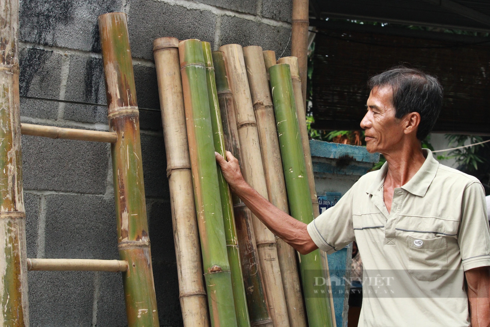 Biến cây tầm vông cong thành thẳng, một nông dân Khánh Hòa hái ra tiền- Ảnh 1.