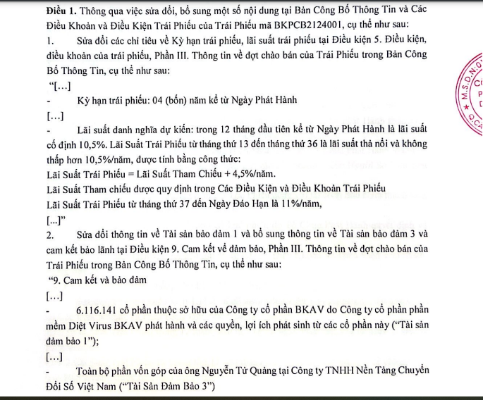 Bkav gia hạn thanh toán 170 tỷ đồng trái phiếu thêm một năm- Ảnh 1.