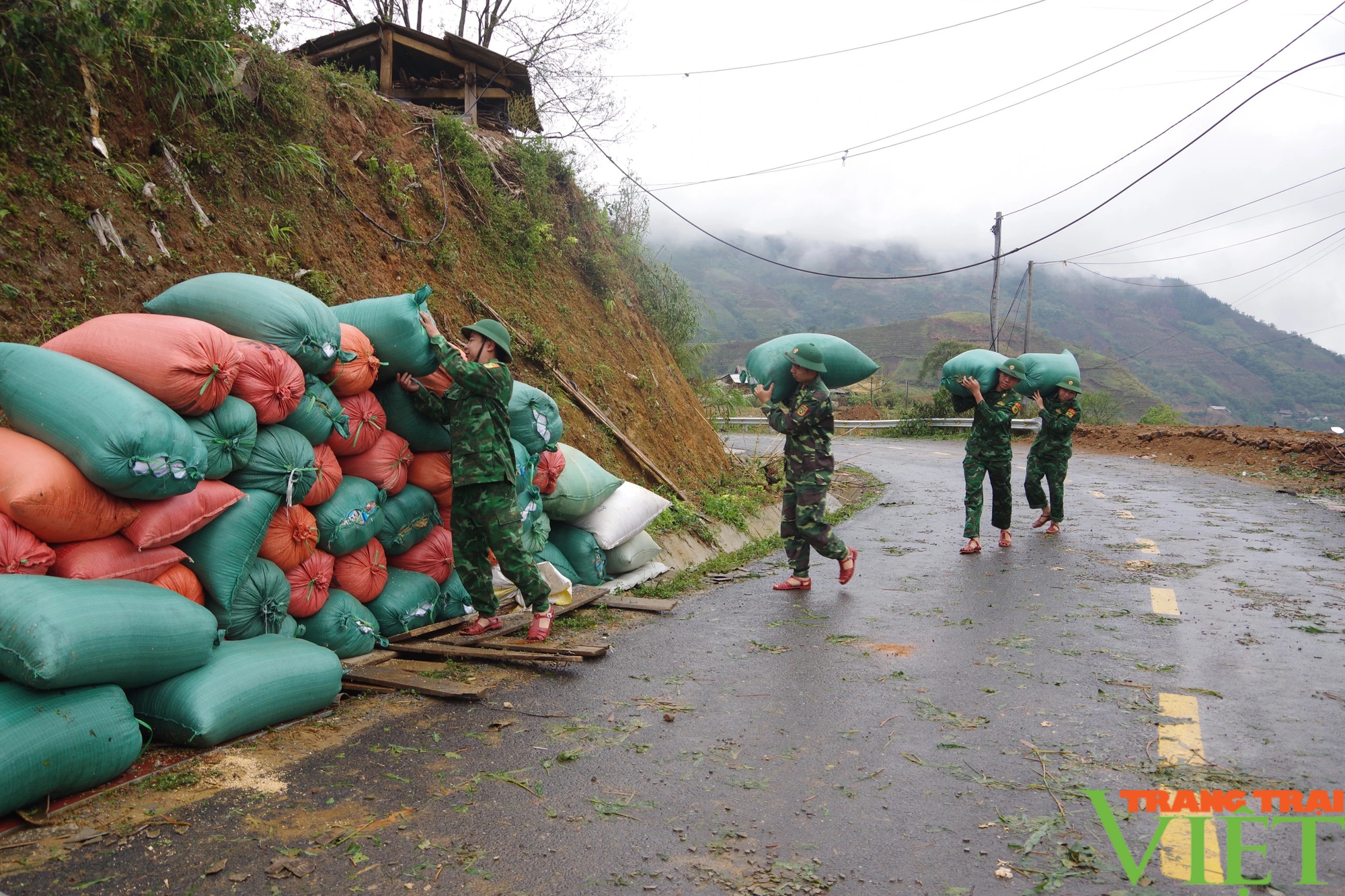 Lai Châu: Hơn 30 cán bộ chiến sĩ biên phòng giúp dân khắc phục hậu quả thiên tai- Ảnh 3.