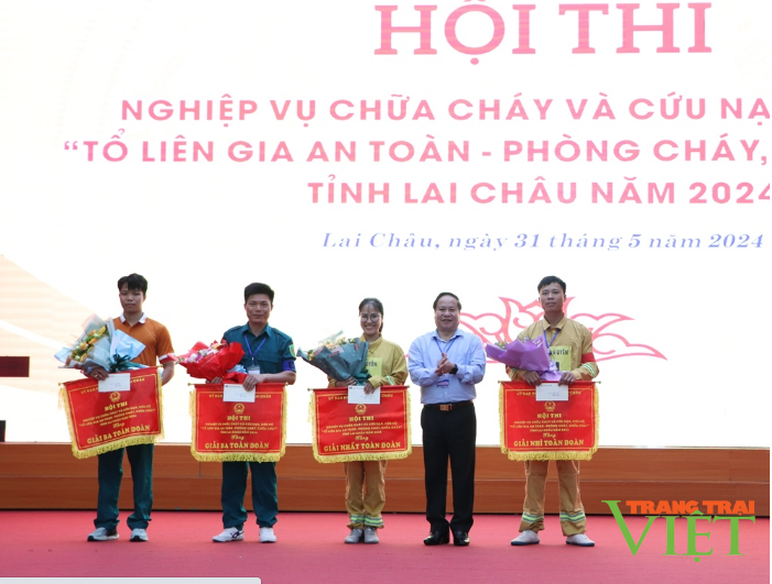 Lai Châu: 8 đội tham gia Hội thi nghiệp vụ chữa cháy và cứu nạn, cứu hộ - Ảnh 2.