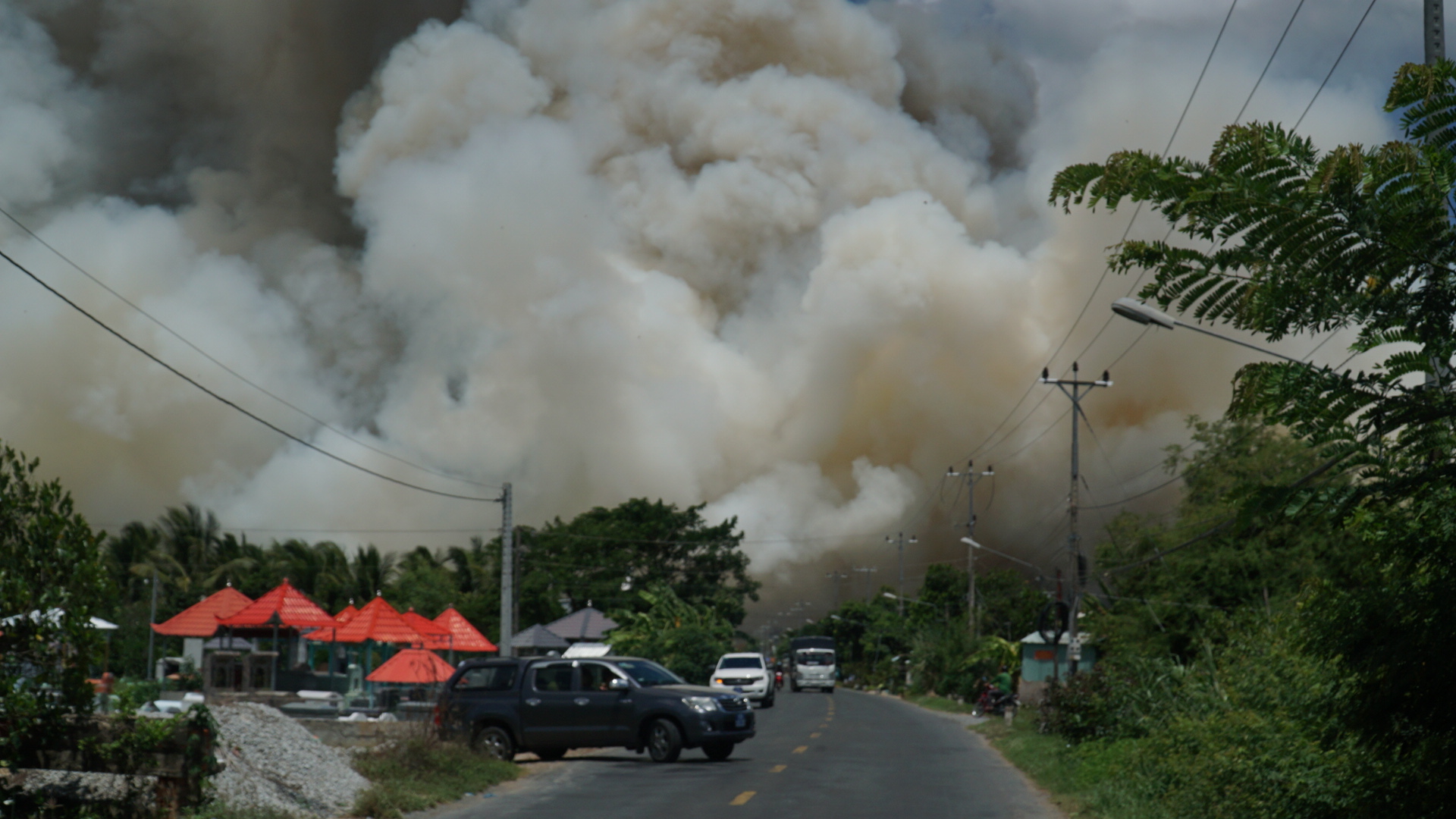 Cháy ở Vườn quốc gia Tràm Chim (Đồng Tháp): Gió lớn khiến lửa bùng phát mạnh- Ảnh 1.