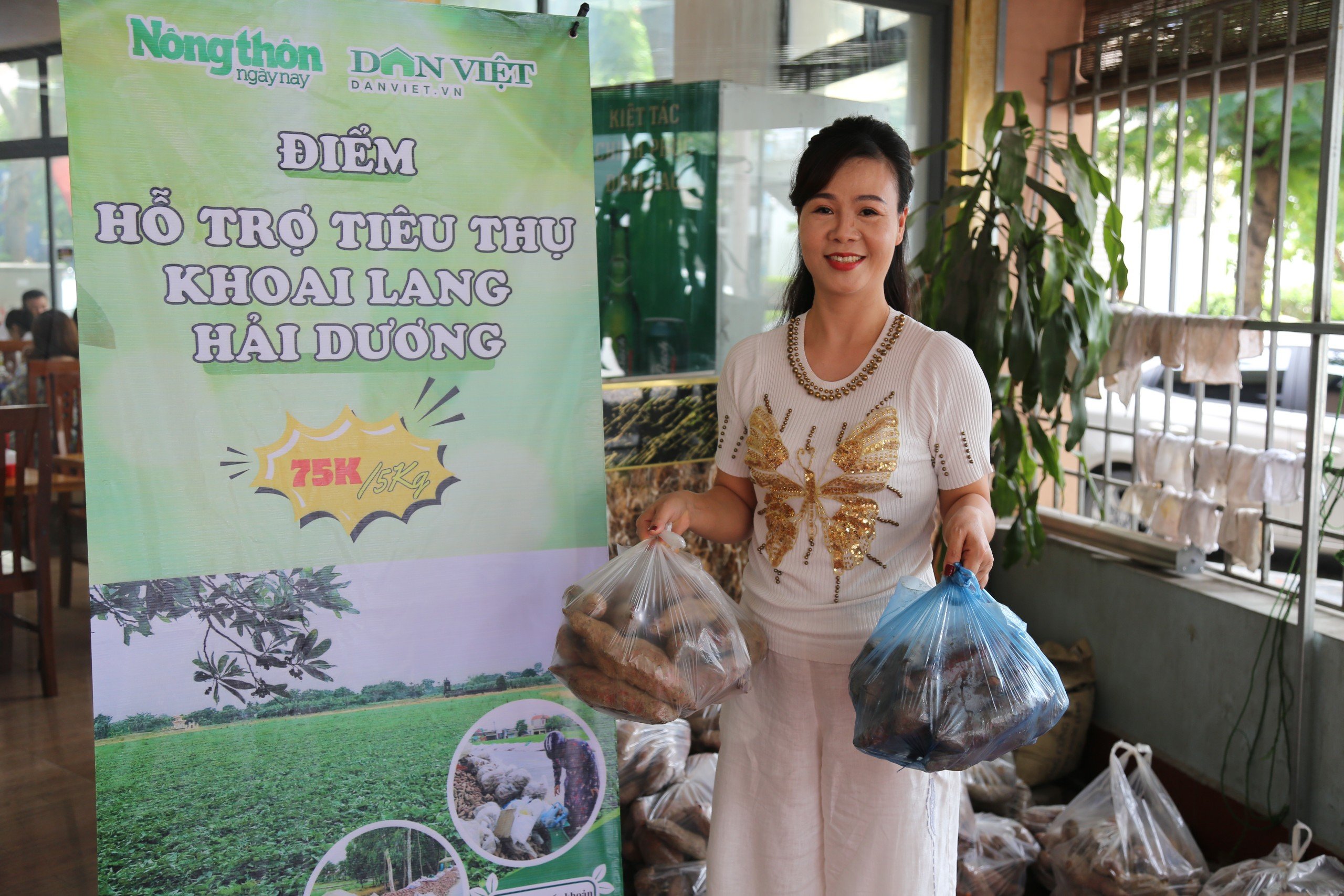 5 tấn khoai lang của nông dân Hải Dương được Báo NTNN/Dân Việt hỗ trợ tiêu thụ đợt 1- Ảnh 5.