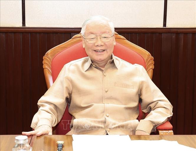 Tổng Bí thư Nguyễn Phú Trọng chủ trì họp lãnh đạo chủ chốt- Ảnh 2.