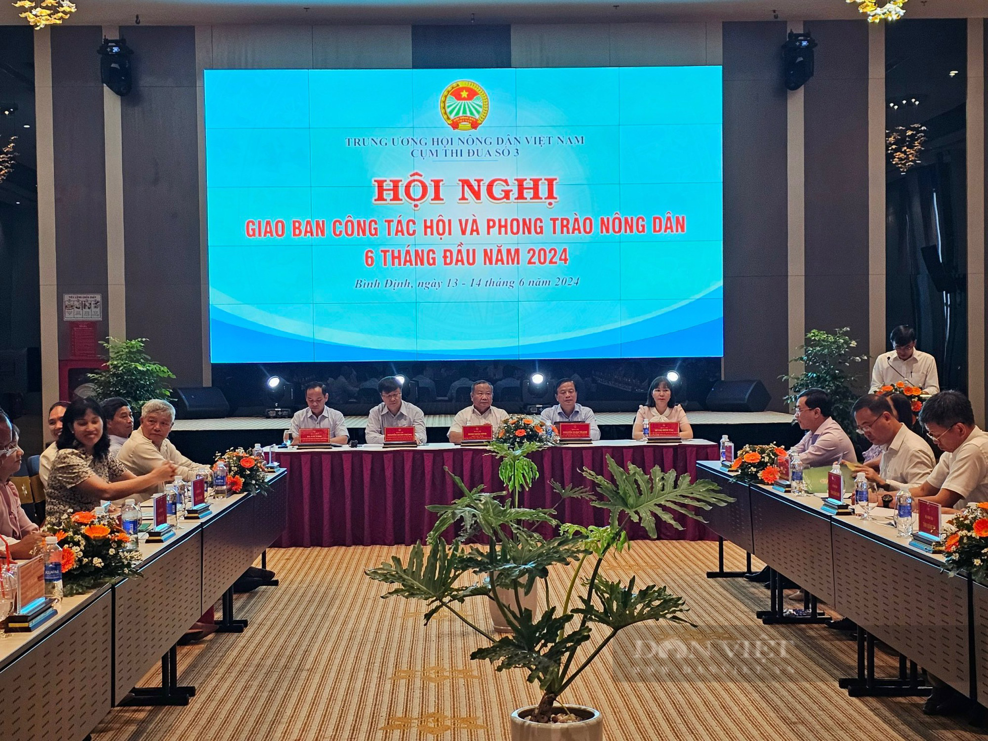 Phó Chủ tịch Hội NDVN Đinh Khắc Đính chủ trì hội nghị giao ban Cụm thi đua số 3 tổ chức tại Bình Định- Ảnh 1.