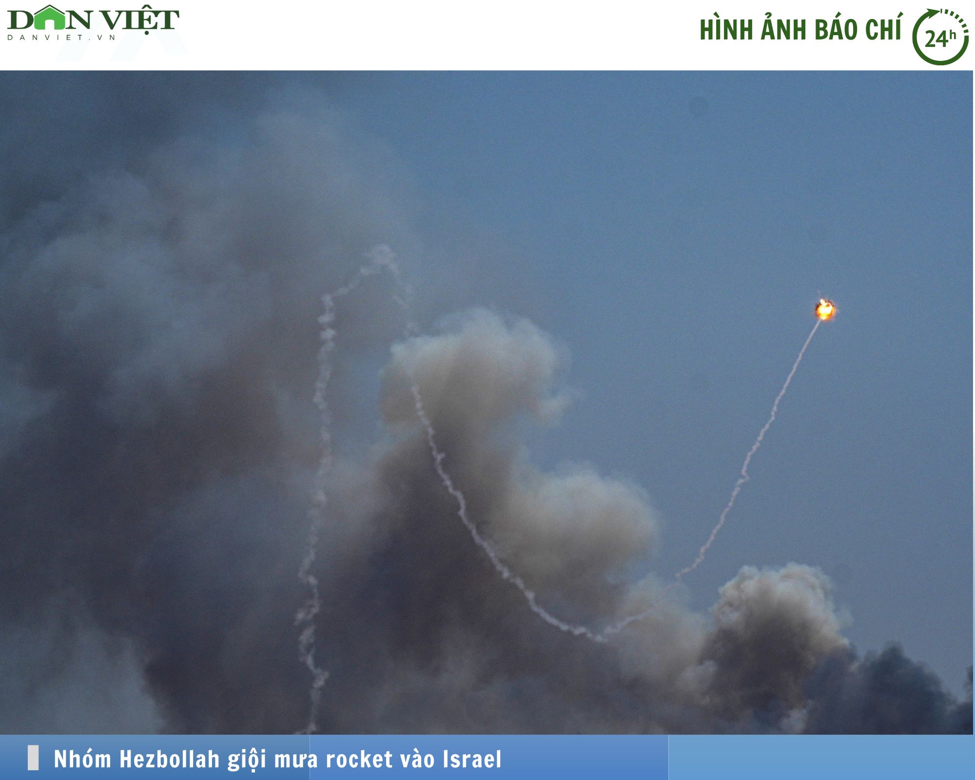 Hình ảnh báo chí 24h: Hezbollah giội mưa rocket vào Israel- Ảnh 1.
