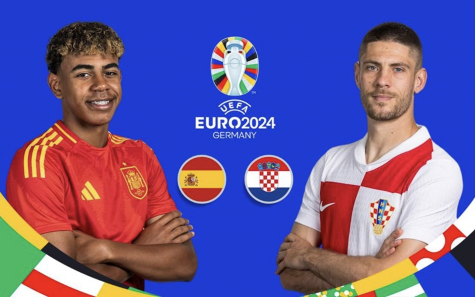 Link xem trực tiếp Tây Ban Nha vs Croatia trên VTV2